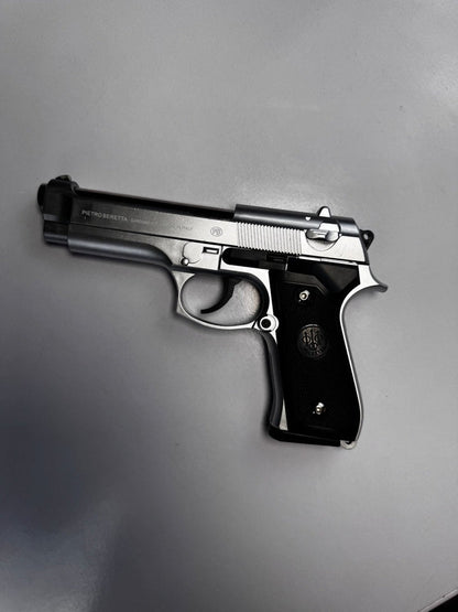 Silver M92 Beretta Airsoft Toy Gun – Realistic 6mm BB Pistol Replica for Safe Tactical Play