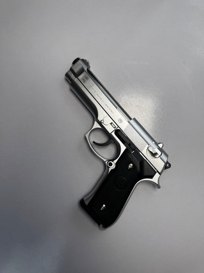 Silver M92 Beretta Airsoft Toy Gun – Realistic 6mm BB Pistol Replica for Safe Tactical Play